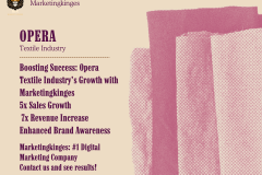 Marketingkinges provided marketing services to Opera Textile Industry.